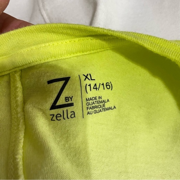 Z by Zella Big Girls Green Blaze Twist Front Ombré Tank Top - Picture 5 of 7